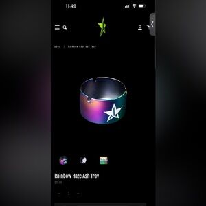 Rainbow Haze Ash Tray with Star Logo Jeffrey Star. Sold out!